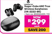 Volkano Sugar Cube ANC True Wireless Earphones VK-2222-BK-Each