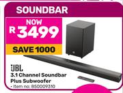 JBL 3.1 Channel Soundbar Plus Subwoofer