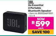 JBL Go Essential 2 Portable Bluetooth Speaker-Each