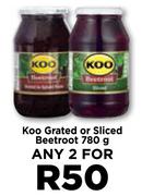 Koo Grated Or Sliced Beetroot-For Any 2 x 780g