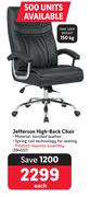 Jefferson High Back Chair