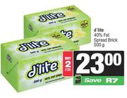 D'Lite 40% Fat Spread Brick-For 2 x 500g