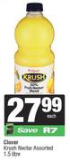 Clover Krush Nectar Assorted-1.5L Each