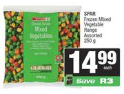 Spar Frozen Mixed Vegetable Range Assorted-250g Each