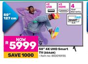 Hisense 127cm (50") 4K UHD Smart TV 50A6N