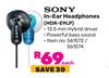 Sony In Ear Headphones MDR-E9LP
