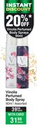 Vinolia Perfumed Body Spray Assorted-90ml Each