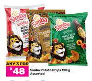 Simba Potato Chips Assorted-For 3 x 120g