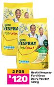 Nestle Nespray Forti Grow Dairy Powder-For 2 x 400g