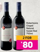 Robertsons Chapel Natural Sweet Red-For 2 x 750ml