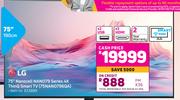 LG 75"(190cm) Nanocell NANO79 Series 4K ThinQ Smart TV 75NANO796QA