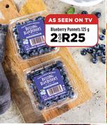 Blueberry Punnets-For 2 x 125g