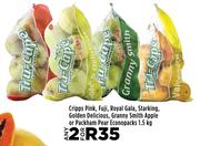 Cripps Pink, Fuji, Royal Gala, Starking, Golden Delicious, Granny Smith Apple-For Any 2x1.5kg
