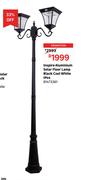 Inspire Aluminium Solar Floor Lamp Black Cool White IP44 81473361