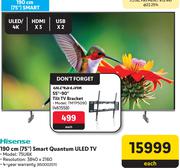Hisense 75"(190cm) Smart Quantum ULED TV 75U6K