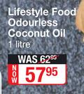 Lifestyle Food Odourless Coconut Oil-1Ltr