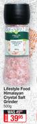 Lifestyle Food Himalayan Crystal Salt Grinder-500g