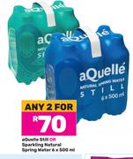 Aquelle Still Or Spakling Natural Spring Water-For Any 2 x 6 x 500ml