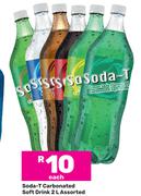 Soda-T Carbonated Soft Drink Assorted-2Ltr Each