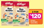 Kellogg's Rice Krispies (Vanilla)-For 2 x 500g