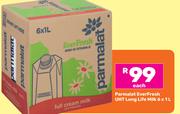 Parmalat EverFresh UHT Long Life Milk 6 x 1Ltr- Each