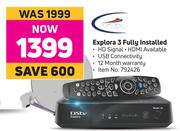 DSTV Explora 3 Fully Installed