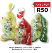Golden Delicious, Royal Gala Or Granny Smith Apple Econopacks-For Any 2 x 1.5Kg