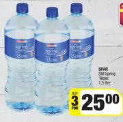Spar Still Spring Water-For 2 x 1.5Ltr