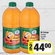 Mr Orange Orange Squash-For 2 x 2Ltr