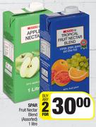 Spar Fruit Nectar Blend Assorted-For Any 2 x 1Ltr