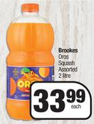 Brookes Oros Squash Assorted-2Ltr