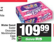 Mister Sweet Easter Chocolate Marshmallow Eggs-24's Pack