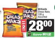 Willards Cheas Naks Assorted-For 2 x 135g