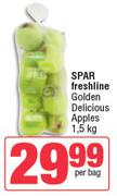 Spar Freshline Golden Delicious Apples-1.5Kg Per Bag