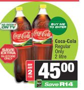 Coca Cola Regular Only-For Any 2 x 2Ltr