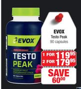Evox Testo Peak 90 Capsules-For 1