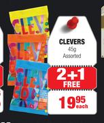 Clevers Assorted-45g Each