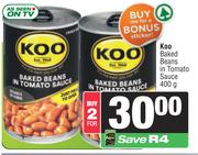   Koo Baked Beans In Tomato Sauce-For 2 x 400g