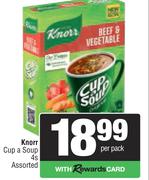   Knorr Cup A Soup Assorted-4s Per Pack