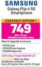 Samsung Galaxy Flip 4 5G Smartphone- On 1GB Red Core More Data (36 Months)