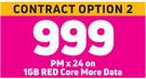 Samsung Galaxy Flip 4 5G Smartphone- On 1GB Red Core More Data (24 Months)