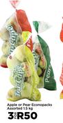 Apple Or Pear Econopacks Assorted-For 3 x 1.5Kg