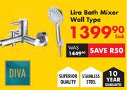 Diva Lira Bath Mixer (Wall Type)