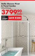 Stella Shower Pivot & Panel Combo 900 x 900mm-Per Combo