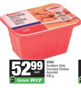 Spar Southern Style Crumbed Chicken Assorted-500gm Each