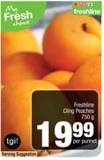 Freshline Cling Peaches-750g Per Punnet