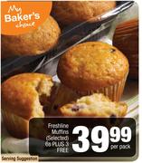 Freshline Muffins-6s Plus 3 Free-Per Pack