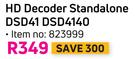 DSTV HD Decoder Standalone DSD41 DSD4140