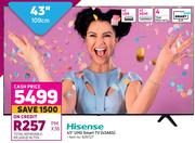 Hisense 43" (109cm) UHD Smart TV 43A6G