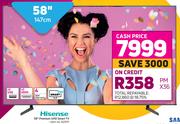 Hisense 58" (147cm) Premium UHD Smart TV